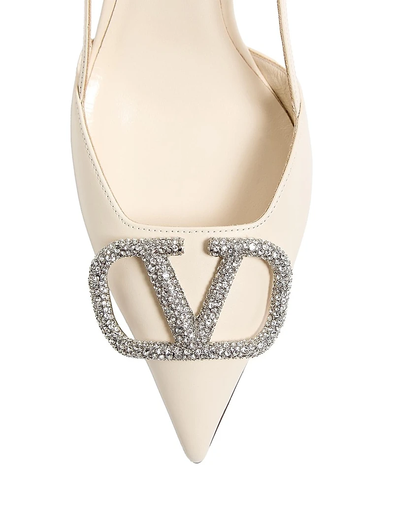 VLogo Signature Slingback Pumps 80MM