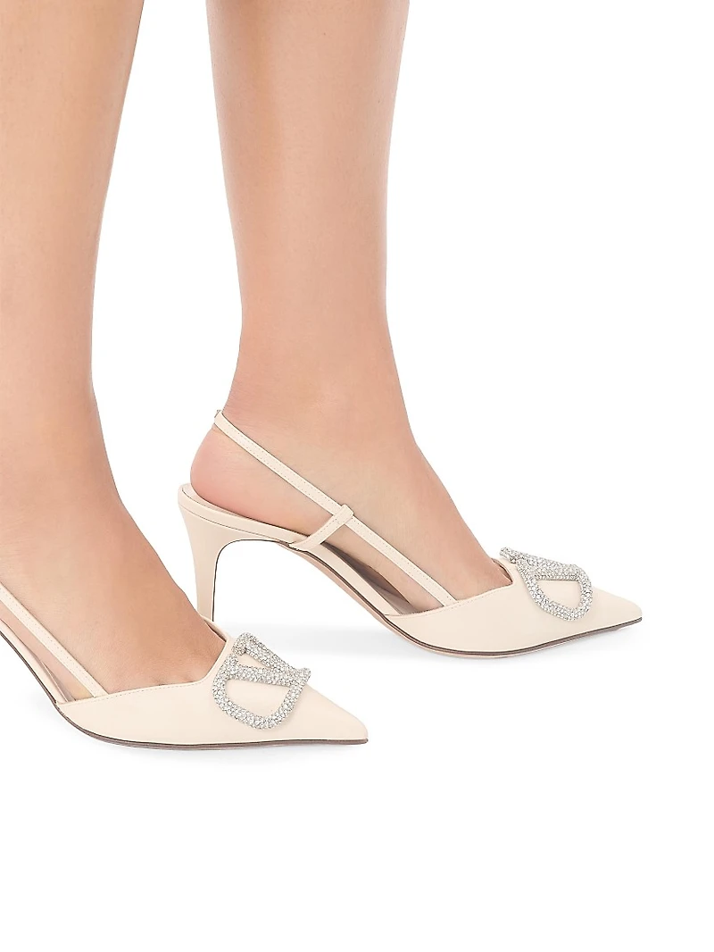 VLogo Signature Slingback Pumps 80MM