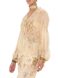 Floral Silk Georgette Blouse