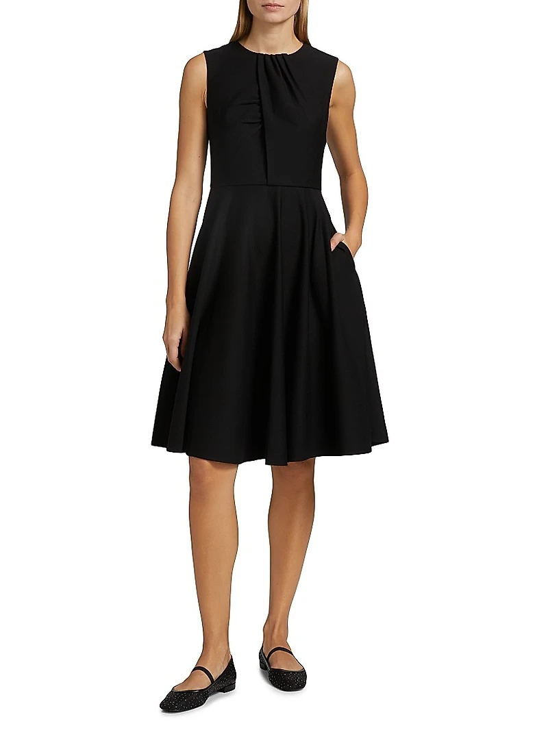 Mainline Ponte Fit-&-Flare Dress