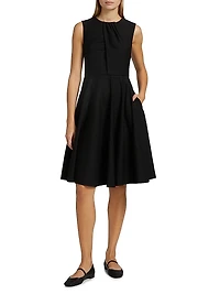 Mainline Ponte Fit-&-Flare Dress