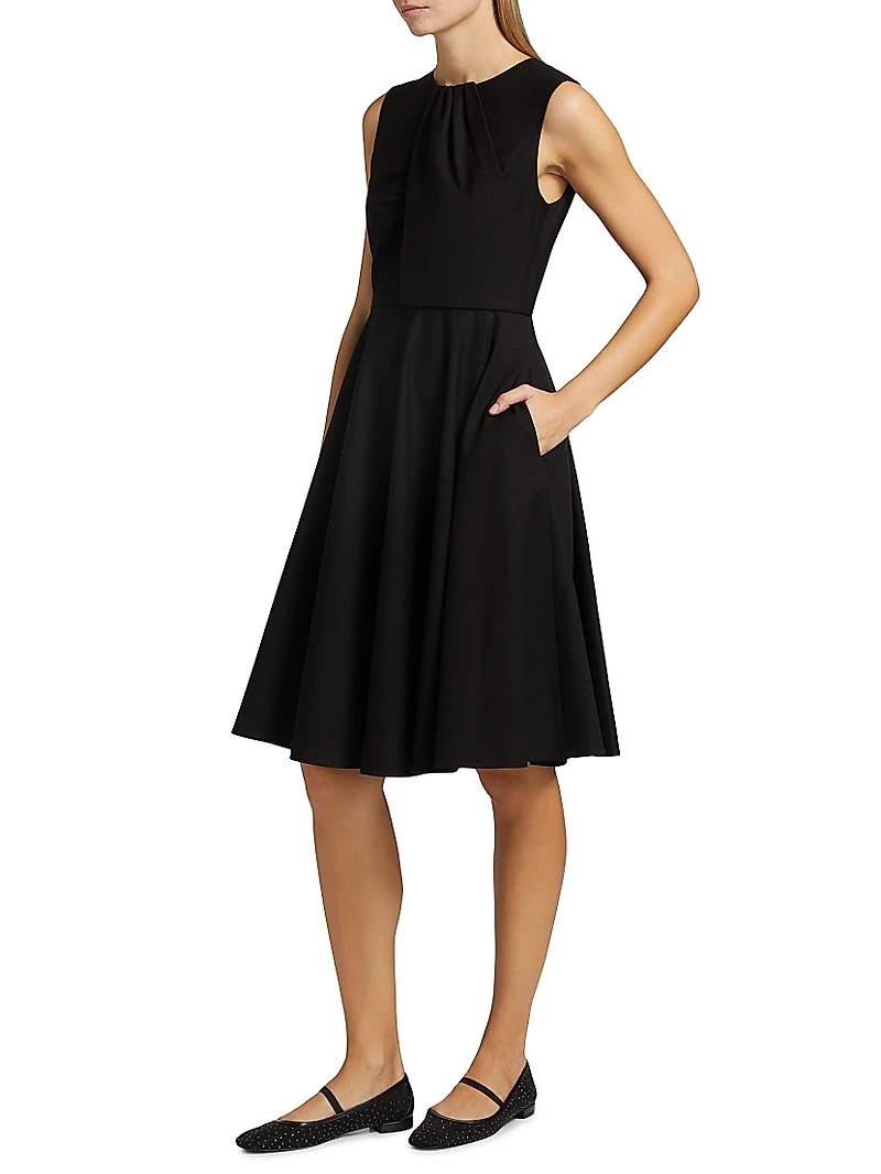 Mainline Ponte Fit-&-Flare Dress