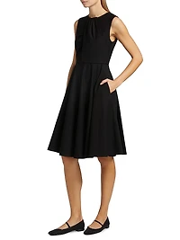 Mainline Ponte Fit-&-Flare Dress