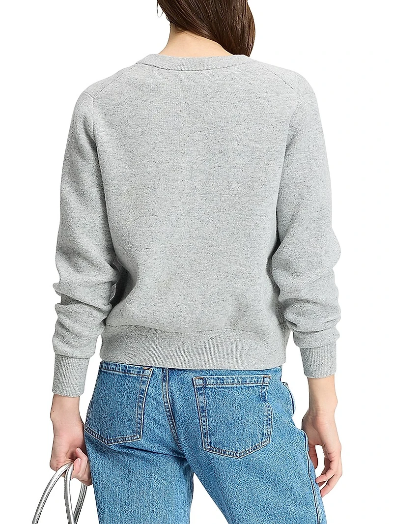 Mainline Embellished Bow V-Neck Cardigan