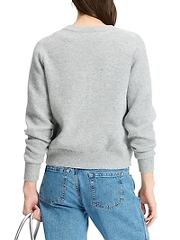 Mainline Embellished Bow V-Neck Cardigan