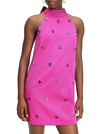 Mainline Mia Embellished Sleeveless Minidress