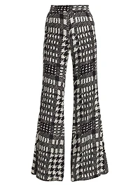 Peggys Houndstooth Trumpet Pants