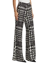 Peggys Houndstooth Trumpet Pants