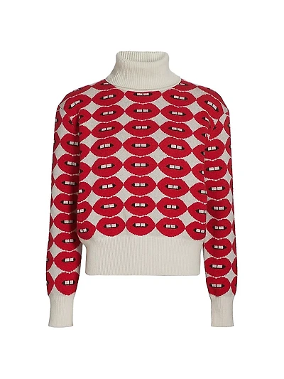 French Kissing The USA Crop Turtleneck