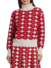 French Kissing The USA Crop Turtleneck