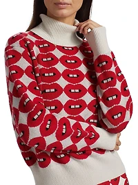 French Kissing The USA Crop Turtleneck
