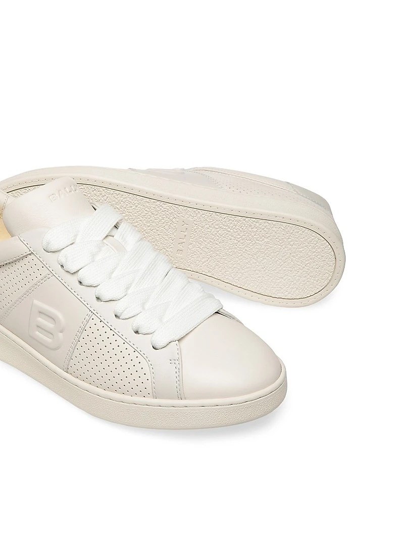 Bally x Adrien Brody Trevys Perforated Leather Sneakers