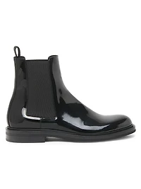 Patent Leather Chelsea Boots