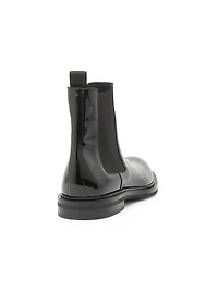 Patent Leather Chelsea Boots