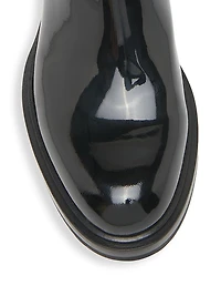 Patent Leather Chelsea Boots