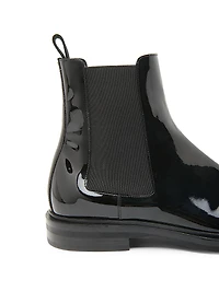Patent Leather Chelsea Boots