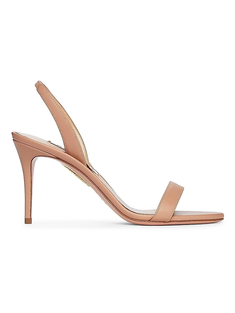 So Nude 85MM Leather Sandals