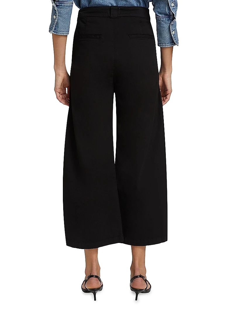 Cara Cropped Pleated Trousers