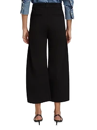 Cara Cropped Pleated Trousers