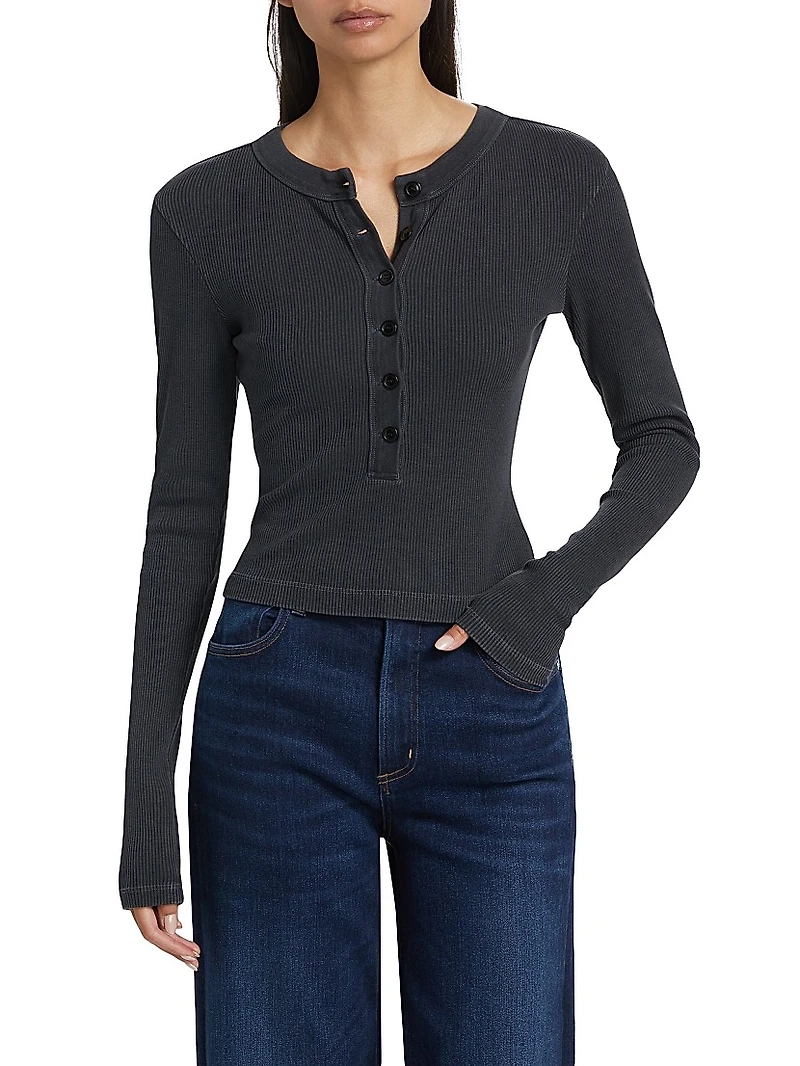Varra Rib-Knit Henley