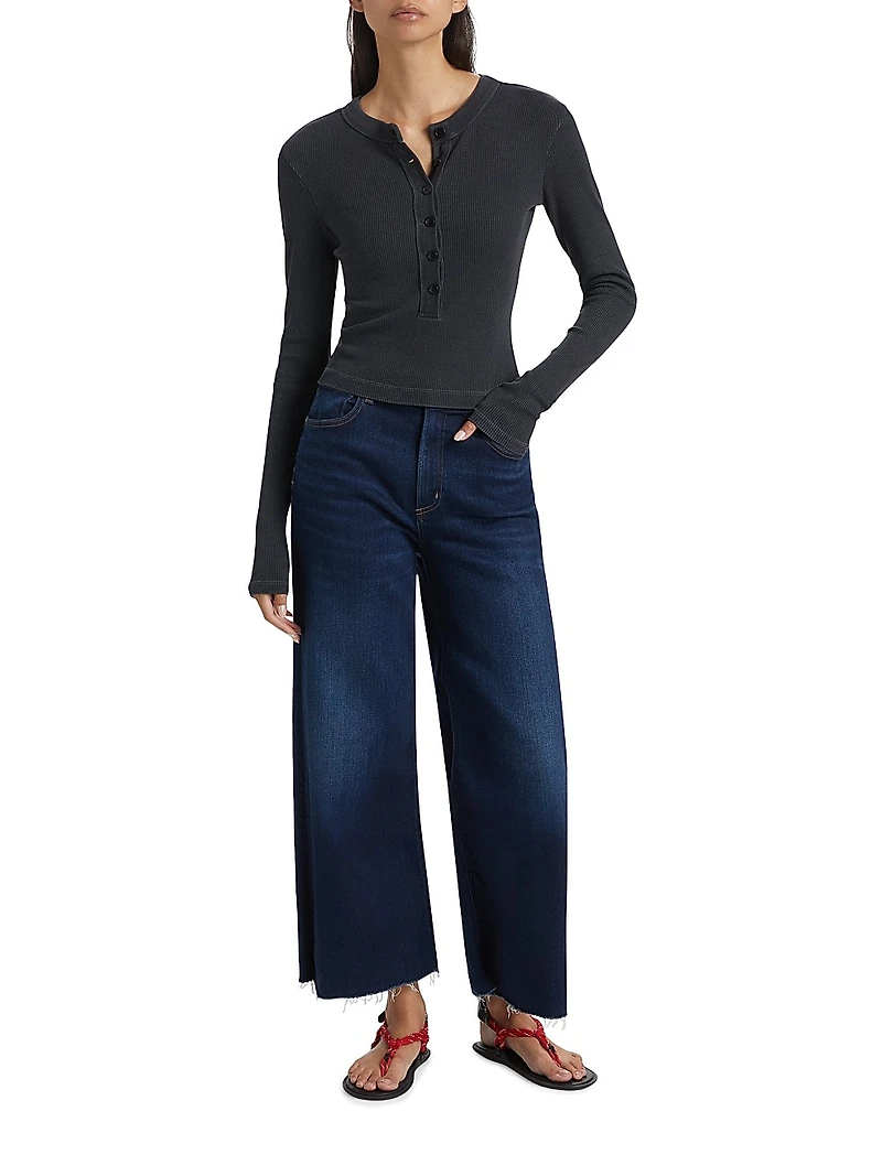 Varra Rib-Knit Henley