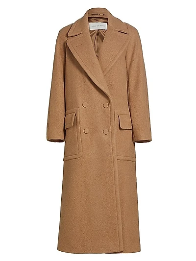 Randia Double-Breasted Wool Coat