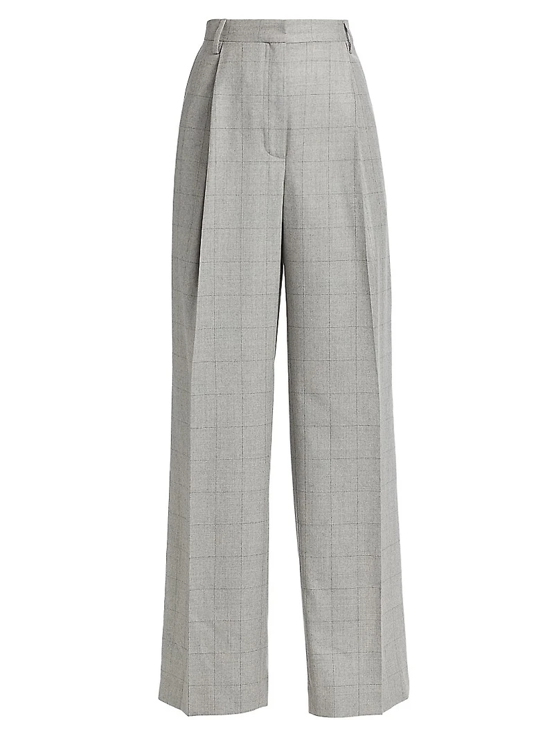 Porter Wide-Leg Wool Pants