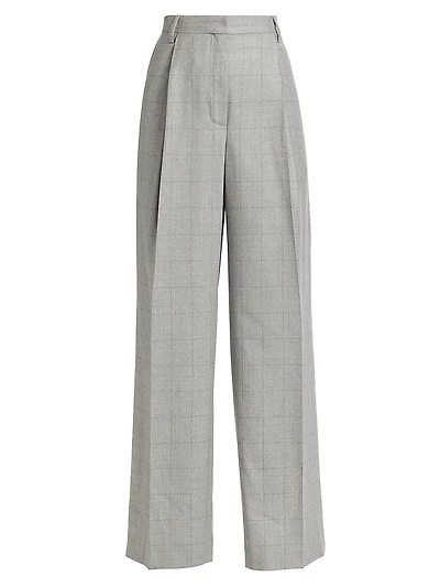 Porter Wide-Leg Wool Pants