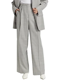 Porter Wide-Leg Wool Pants
