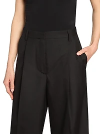 Portia Pleated Wool Pants