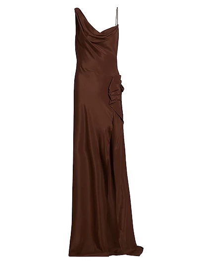 Deyon Cowlneck Gown