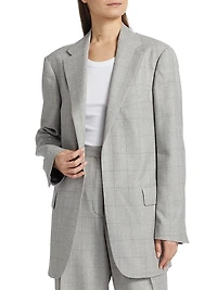 Blur Wool Blazer Jacket