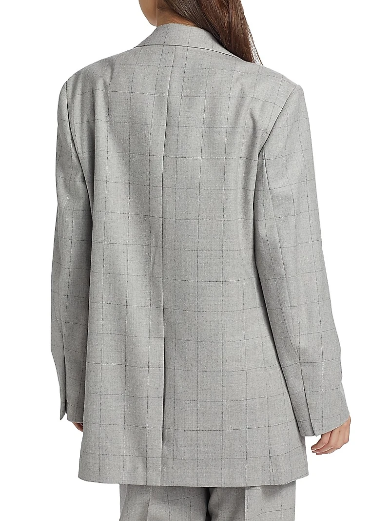 Blur Wool Blazer Jacket