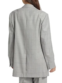 Blur Wool Blazer Jacket