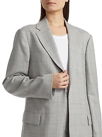 Blur Wool Blazer Jacket