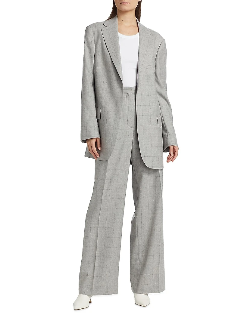 Blur Wool Blazer Jacket