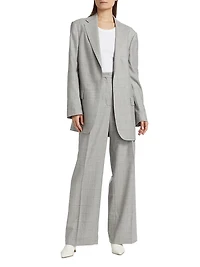 Blur Wool Blazer Jacket