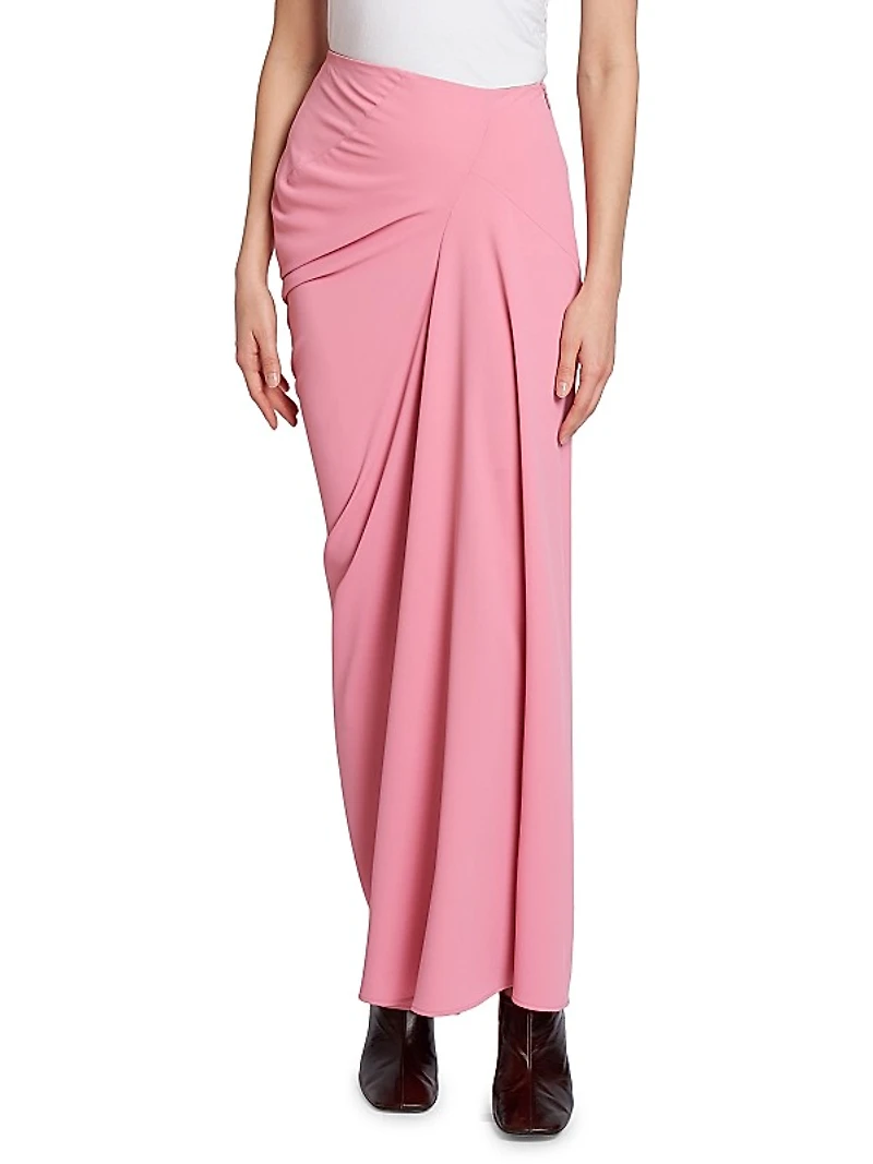 Saren Seamed Crepe Maxi Skirt