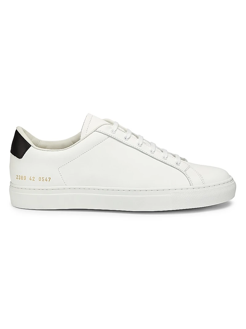 Retro Classic Leather Low-Top Sneakers
