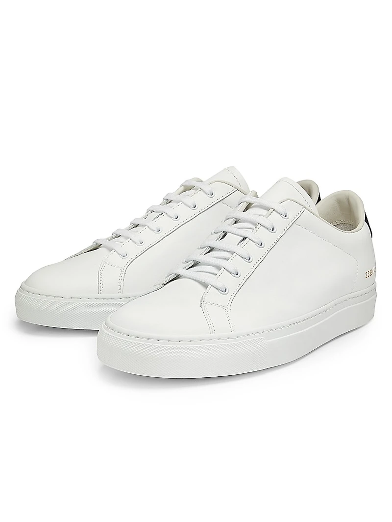 Retro Classic Leather Low-Top Sneakers