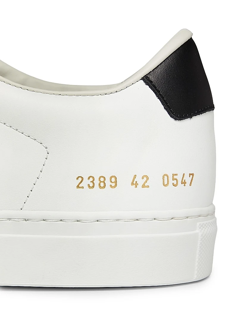 Retro Classic Leather Low-Top Sneakers