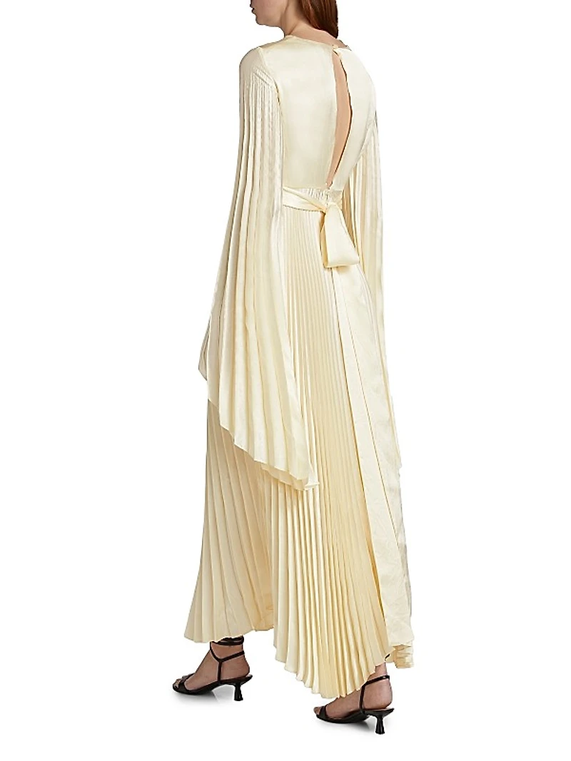 Pleated Wrap Dress