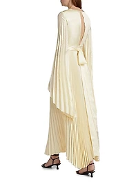 Pleated Wrap Dress