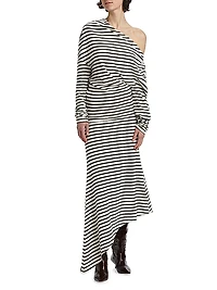 Off-the-Shoulder Asymmetrical Dress