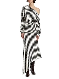 Off-the-Shoulder Asymmetrical Dress