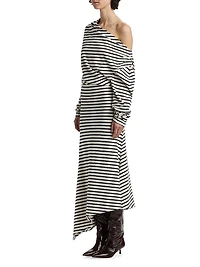 Off-the-Shoulder Asymmetrical Dress