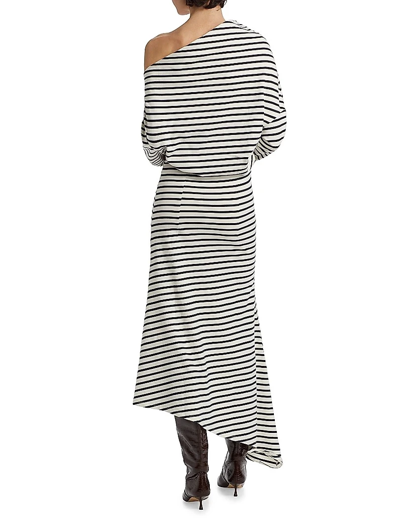 Off-the-Shoulder Asymmetrical Dress