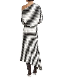 Off-the-Shoulder Asymmetrical Dress