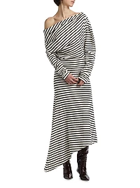 Off-the-Shoulder Asymmetrical Dress