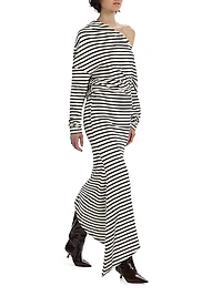 Off-the-Shoulder Asymmetrical Dress